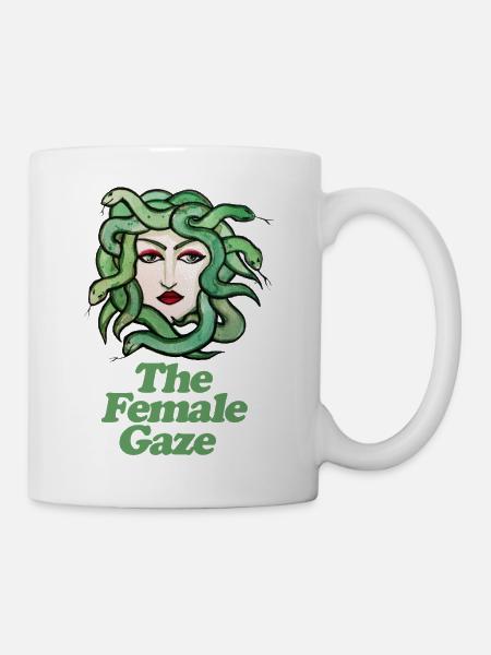 Der weibliche Blick - Tasse - Weiß
