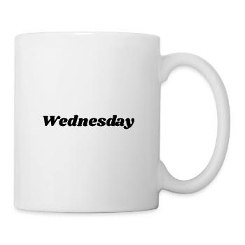 Wednesday – Black Lettering - Mug - white - Right