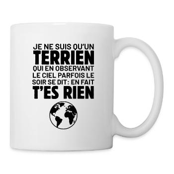 Terrien - Mug blanc - blanc - Droite
