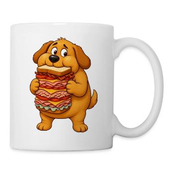 Golden Retriever Sandwich Thief - Mug - white - Right