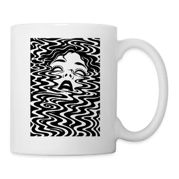 Dissolved – Egodeath – Psychedelische Illustration - Tasse - Weiß - Rechts