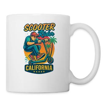  Backprint: Freestyle-Scooter Tretroller - Tasse - Weiß - Rechts