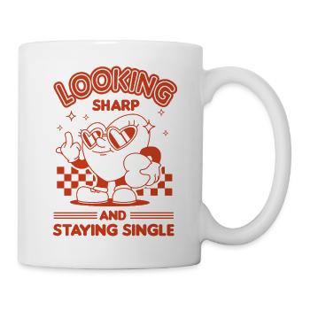 Staying Single - Tasse - Weiß - Rechts
