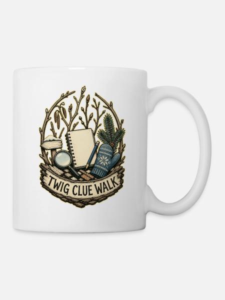 TWIG CLUE WALK - Tasse - Weiß