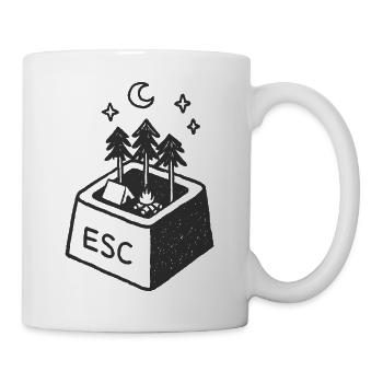  ESC-ape to the wild - Tasse - Weiß - Rechts