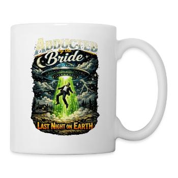 Chemise de fête de garçon Marié pour hommes enlèvement d’OVNIs - Mug blanc - blanc - Droite