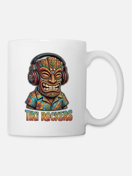 Tiki Bar Rockers - Tasse - Weiß