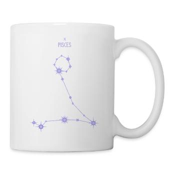 Sternzeichen Stern Pastel Purpur - Tasse - Weiß - Rechts