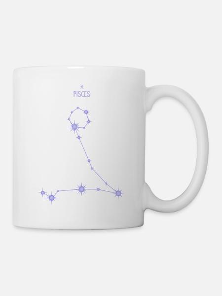 Sternzeichen Stern Pastel Purpur - Tasse - Weiß