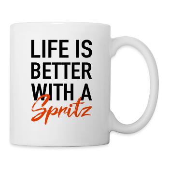 Life Is Better With A Spritz Aperoli - Tasse - Weiß - Rechts