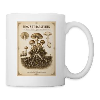 Fungus Telegraphicus – Viktorianische Pilzstudie - Tasse - Weiß - Rechts