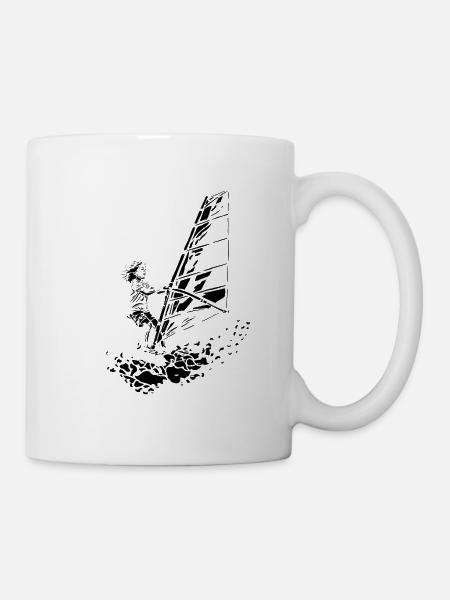 Windsurfer-Kind - Tasse - Weiß
