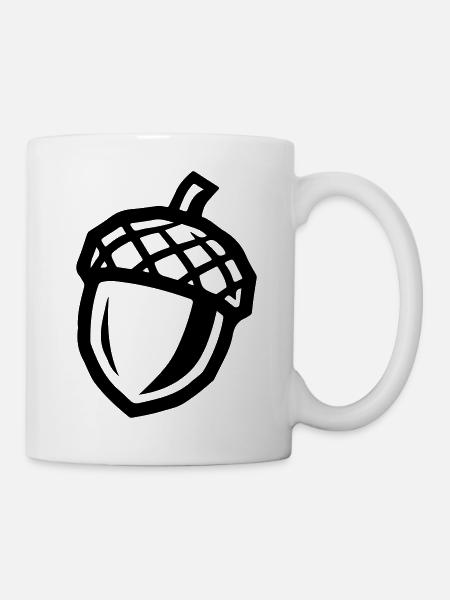 Eichel Symbol - Tasse - Weiß