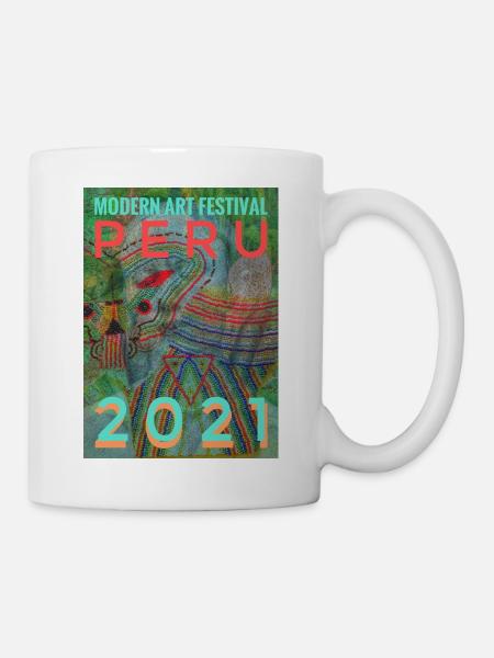 Peru Beadwork Kunstfestival 2021 - Tasse - Weiß