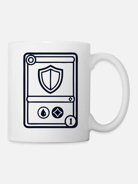 TCG Schild Sammelkarte Logo - Tasse - Weiß