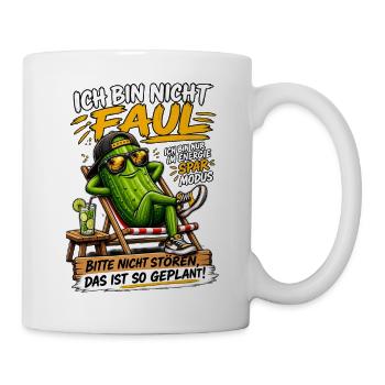 Ich bin nicht faul Geplant – Kaktus Lounger - Tasse - Weiß - Rechts
