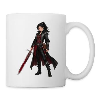 Anime Vampir Jäger im Anime-Stil - Tasse - Weiß - Rechts