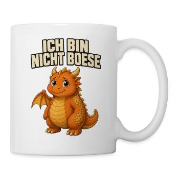 Kuscheliger Drache: Ich bin nicht böse - Tasse - Weiß - Rechts