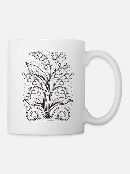 Blütenbaum Maiglöckchen - Tasse - Weiß