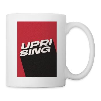 Uprising Fetter Retro-Winkeltext Kunst - Tasse - Weiß - Rechts