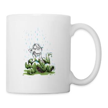 Regen Monster - Tasse - Weiß - Rechts