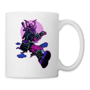 Samurai-Läufer - Tasse - Weiß - Rechts