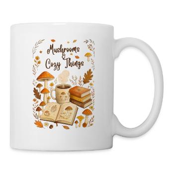 Pilze und gemütliche Süße - Tasse - Weiß - Rechts