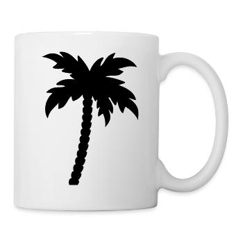 palme - Tasse - Weiß - Rechts