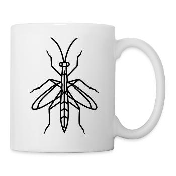 Stick-Insekt - Tasse - Weiß - Rechts
