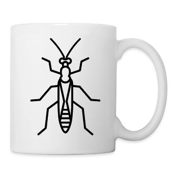 Stick-Insekt - Tasse - Weiß - Rechts