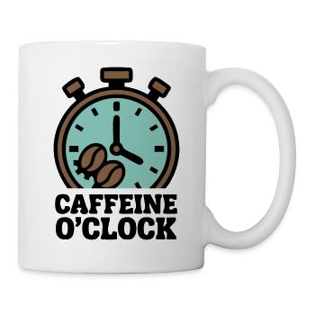 Stoppuhr Kaffee Logo - Tasse - Weiß - Rechts