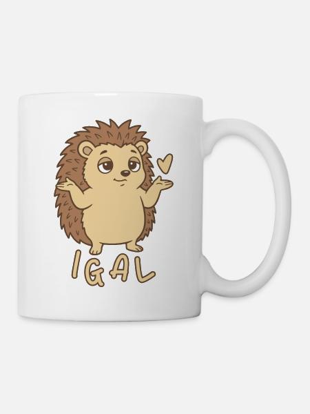 Igel egal igal - Tasse - Weiß