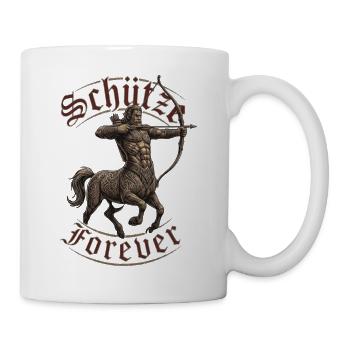 Schütze Krieger Tattoobogen - Tasse - Weiß - Rechts