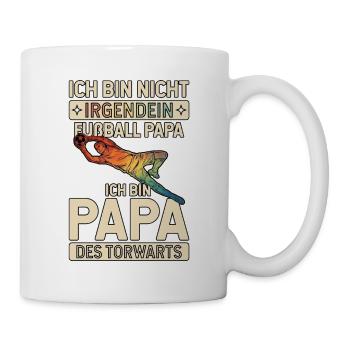 Fußball Papa Des Torwarts - Tasse - Weiß - Rechts