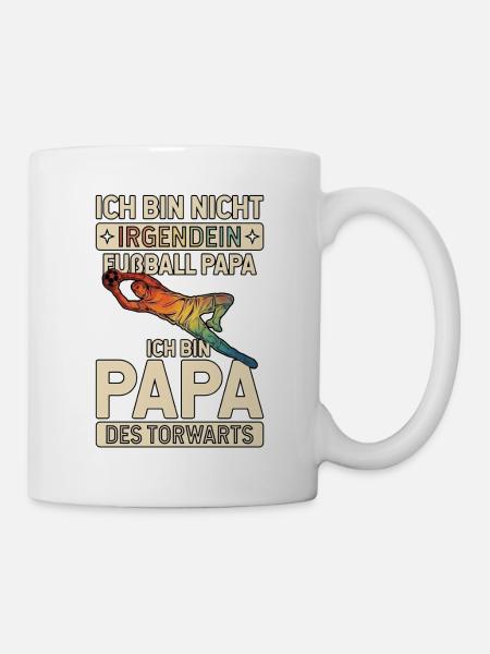 Fußball Papa Des Torwarts - Tasse - Weiß