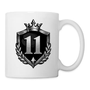 Kronen Schild 11 Wappen Silber - Tasse - Weiß - Rechts