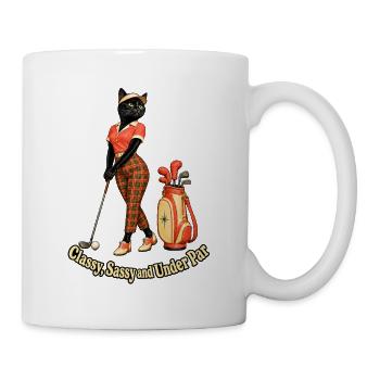 Eleganter Golfer - Tasse - Weiß - Rechts