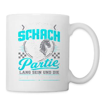  Sprüche Schachspieler Schachspiel Schachbrett - Tasse - Weiß - Rechts