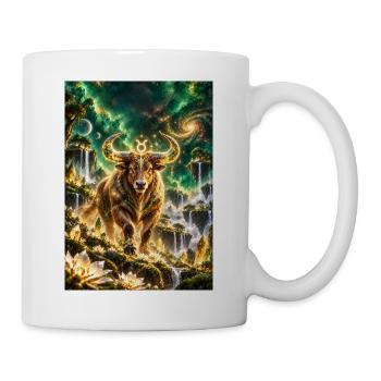 Kosmischer Stier der Sterne - Tasse - Weiß - Rechts