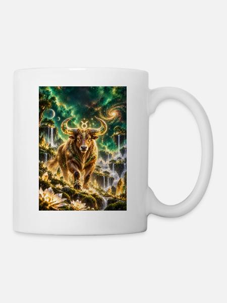 Kosmischer Stier der Sterne - Tasse - Weiß