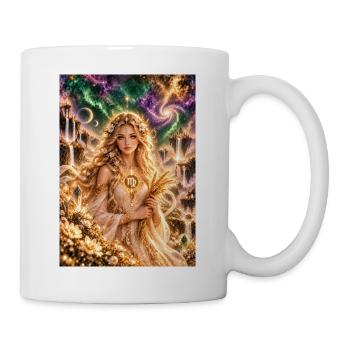 Sternen-Göttin der Virgo-Ernte - Tasse - Weiß - Rechts