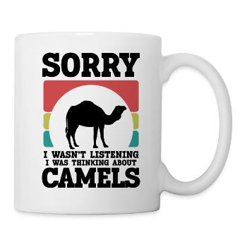 Kamel Spruch Retro - Tasse - Weiß - Rechts