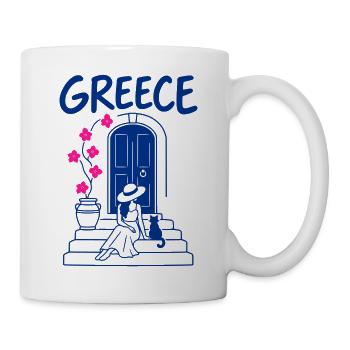 Griechischer Sommer - Tasse - Weiß - Rechts