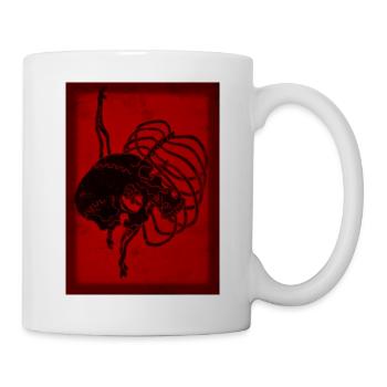 Schädelknochen - Tasse - Weiß - Rechts