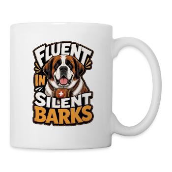 Sankt Bernhard - Tasse - Weiß - Rechts