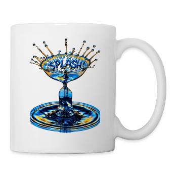 "Splash" - Tasse - Weiß - Rechts