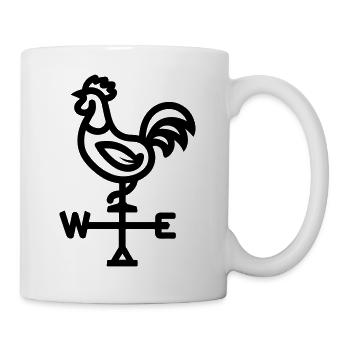 Wetterhahn - Tasse - Weiß - Rechts