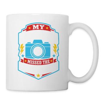 My Camera Missed the Small Talk - Tasse - Weiß - Rechts