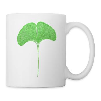 Gingko Blatt - Tasse - Weiß - Rechts