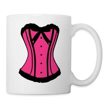Pinker Korsett Noir-Kontrast - Tasse - Weiß - Rechts